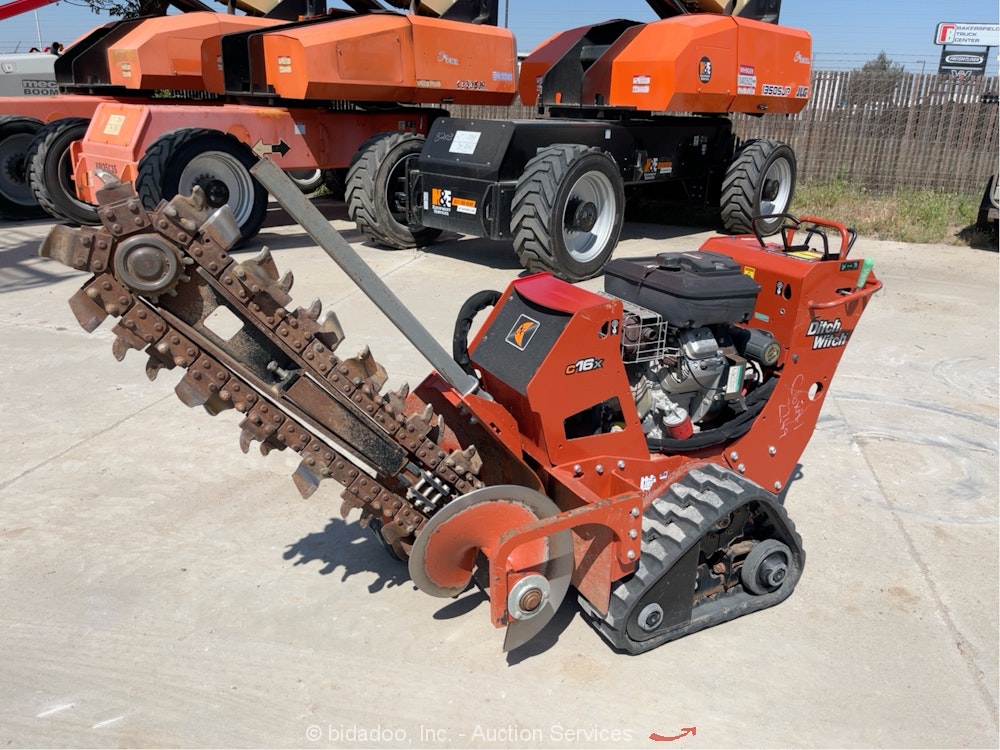 2020 Ditch Witch C16X 36" Walk Behind Self-Propelled Tracked Trencher bidadoo